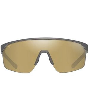 Maui Jim Paluna Shield-Frame Sunglasses - Brown