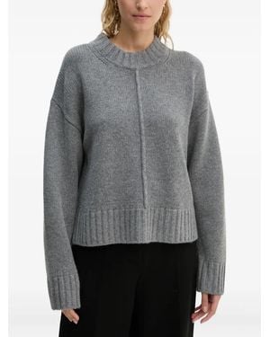 Day Birger et Mikkelsen Pull Lula En Maille Nervurée - Gris