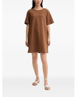 Marc O' Polo Back-Tie Mini Dress - Brown