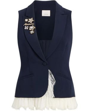 Cinq À Sept Roxie Vest - Blue