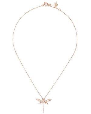 Anapsara Libellen-Halskette Mit Diamanten - Weiß