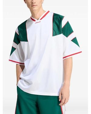 adidas Mesh-Panel Jersey T-Shirt - Green