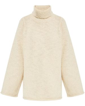 By Malene Birger Jersey Con Cuello Vuelto - Blanco