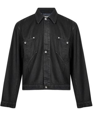 YMC Chaqueta Vaquera Loft Con Acabado Encerado - Negro