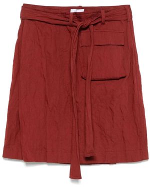 Ferragamo Wrap Mini Skirt - Red