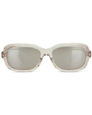 Moncler Suntrap Rectangle-Frame Sunglasses - Grey