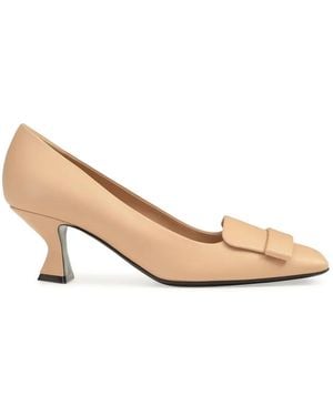 Sergio Rossi Sr1 Sculpt Court Shoes - Natural