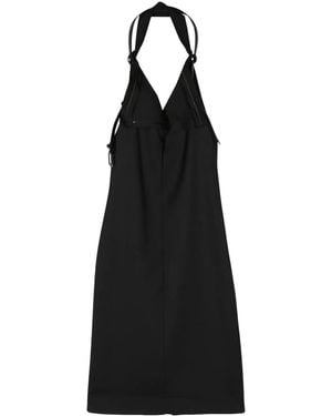 Coperni Belted-Halterneck Midi Dress - Black