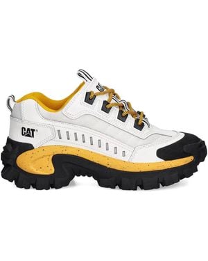 Caterpillar Intruder Lace-Up Chunky Sneakers - White