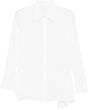 Yohji Yamamoto Flared Button-Fastening Shirt - White