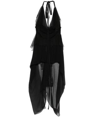 Ann Demeulemeester Halter-Neck Top - Black