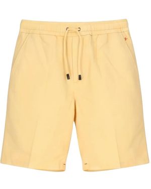 Isaia Drawstring-Waist Shorts - Yellow