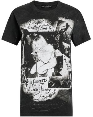 Dolce & Gabbana T-Shirt Im Distressed-Look - Schwarz