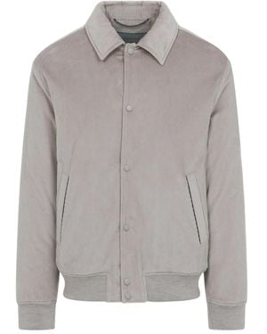 Canali Klassische Cordjacke - Grau