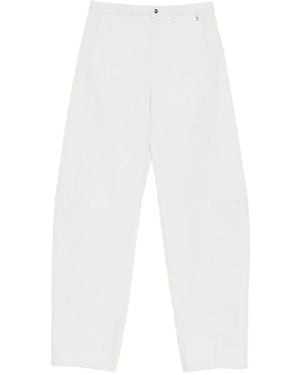 Herno Diagonal-Pocket Pants - White