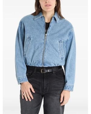 MICHAEL Michael Kors Jacket Classic Collar Cotton - Blue