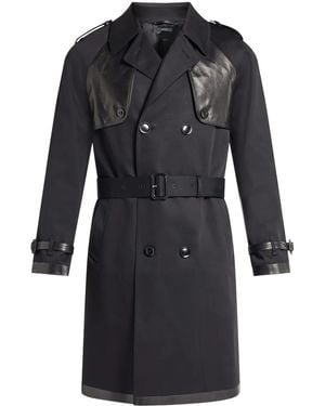 Tom Ford Panelled Trench Coat - Black