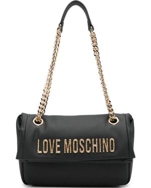 Love Moschino Borsa A Spalla Con Logo - Nero