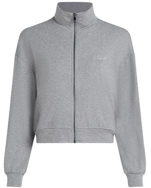 Karl Lagerfeld Haut À Col Zippé - Gris