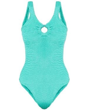 Paramidonna Bañador Romana texturizado - Azul