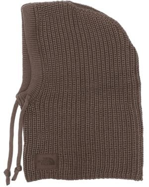 The North Face Ribbed-Knit Balaclava - Brown