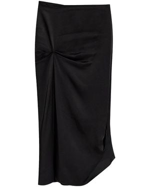 Victoria Beckham Draped Skirt - Black