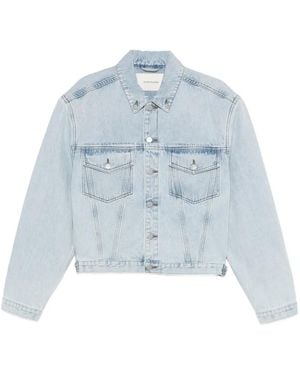 Entire studios Shrunken Pocket Denim Jacket - Blue