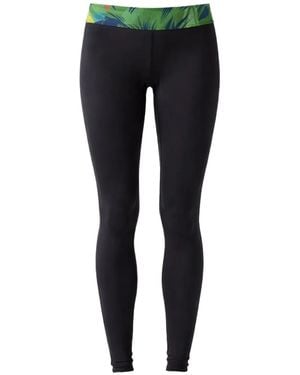 Reebok Patterned Waistband Leggings - Black