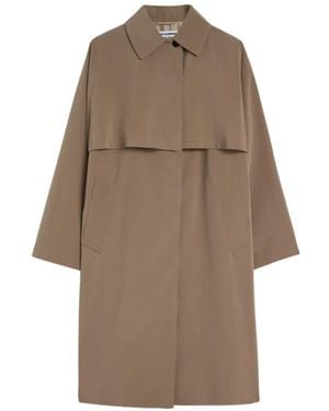 Jil Sander Nylon Trench Coat - Natural