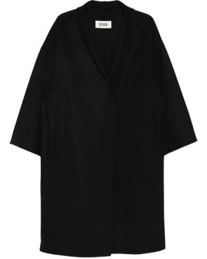 DRYKORN Cappotto Con Scollo A V - Nero