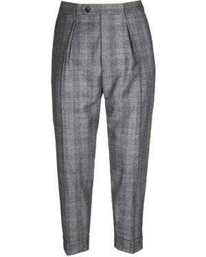 Berwich Pantaloni Con Pinces - Grigio