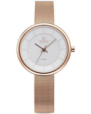 Obaku Lys 32Mm Watch - White