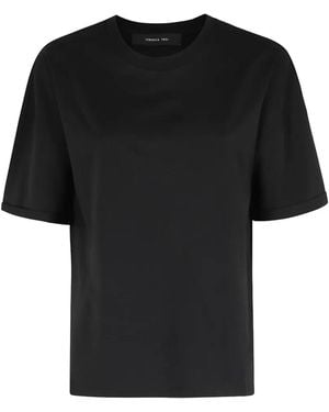 FEDERICA TOSI T-Shirt im Oversized-Look - Schwarz