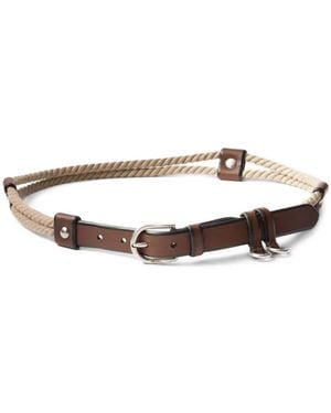 Prada Rope-Detail Belt - White