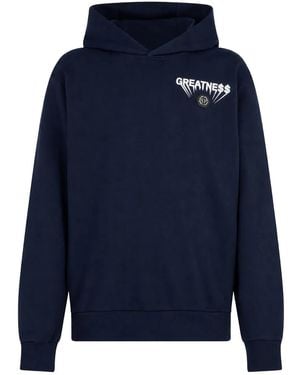Philipp Plein Fleece Hoodie Greatness - Blue