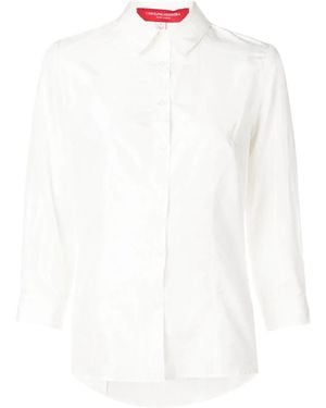 Carolina Herrera Three-Quarter Sleeve Shirt - White