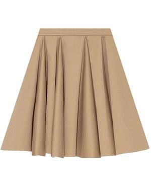 Marni プリーツ フレアスカート - ナチュラル