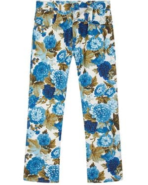 Fursac Five-Pockets Twill Trousers - Blue