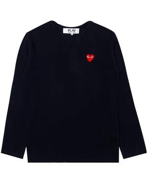 COMME DES GARÇONS PLAY ハートロゴ セーター - ブルー