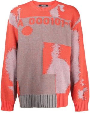 A_COLD_WALL* Erosion Oversize Sweater - Pink