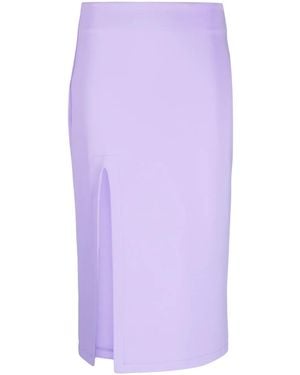 Viktor & Rolf High-Waisted Midi Skirt - Purple