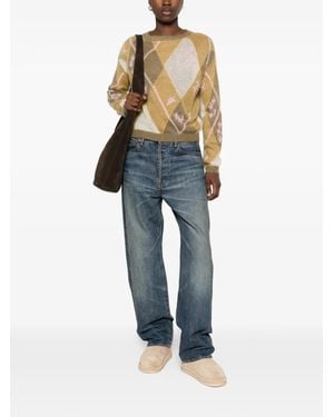 iBlues Argyle-Pattern Sweater - Blue