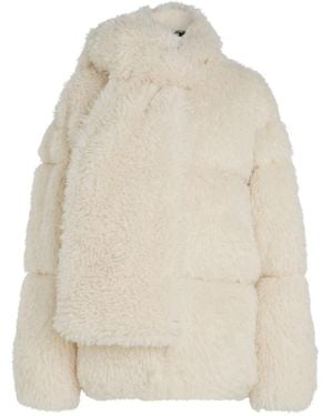 KARL LAGERFELD Karl Studio Faux-Fur Coat - Natural
