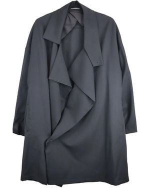Yohji Yamamoto Drape-neck Coat - グレー
