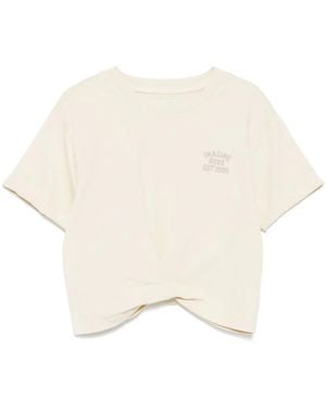 Izzue Embroidered T-Shirt - Natural