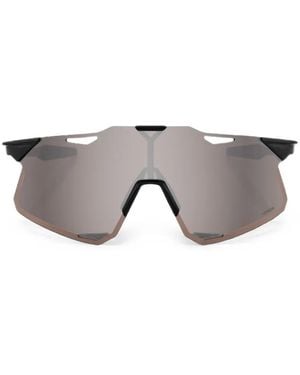 100% Eyewear Hypercraft Geometric-Frame Sunglasses - Grey