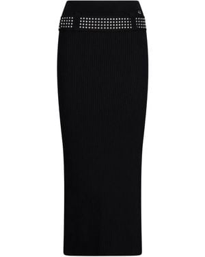 Liu Jo Studded Knitted Skirt - Black