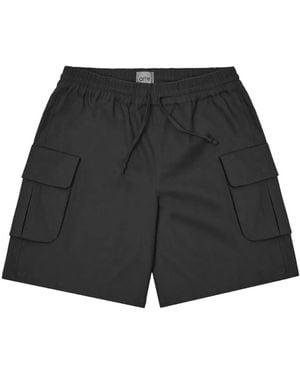 Arte' Pocket Drawstring-Fastening Shorts - Black