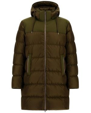 Herno Gesteppter Kapuzenmantel - Grün