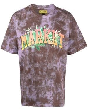 Market タイダイ Tシャツ - パープル